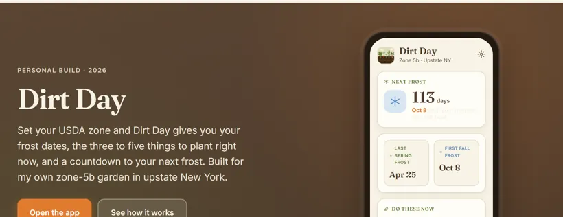 Dirt Day app preview