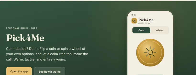 Pick4Me app preview