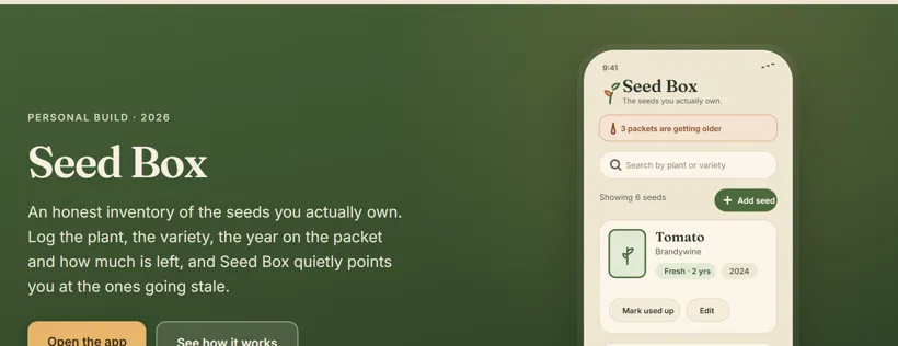 Seed Box app preview